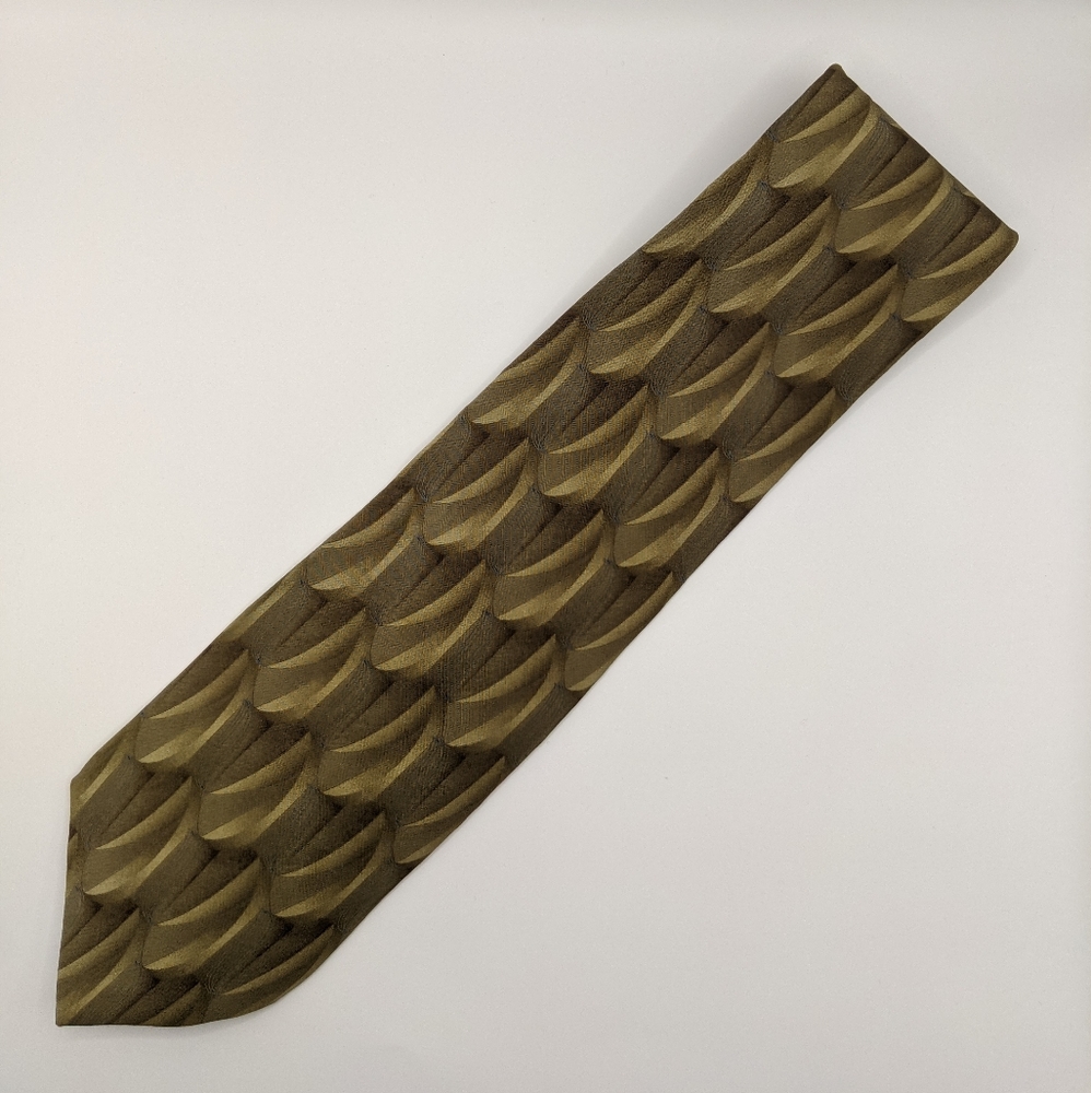 Stafford - Tan Printed Pattern Men's Neck Tie